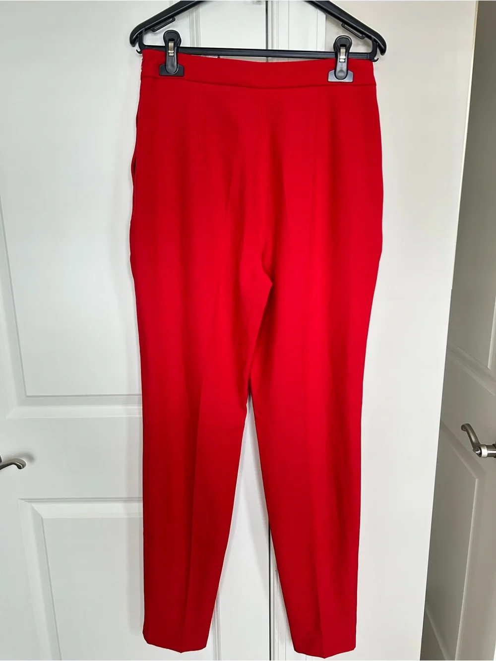 Zara Red Skinny Tailored Suit Pants